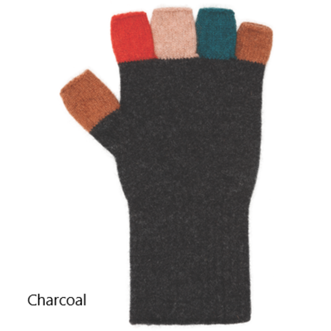 Merino Possum Multicolour Womens Fingerless Glove image 1